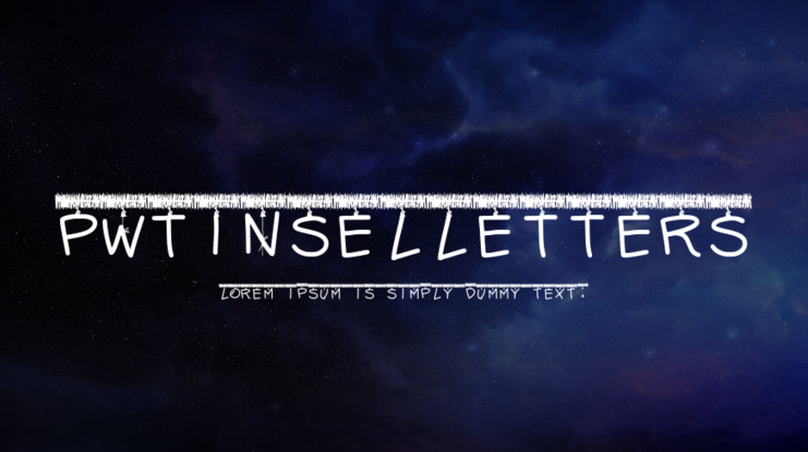 PWTinselLetters Font