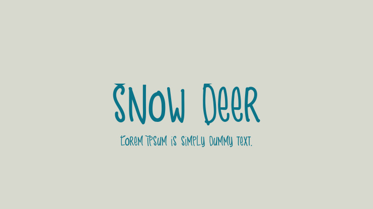 Snow Deer Font