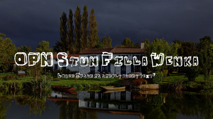 OPN Stun Filla Wenka Font