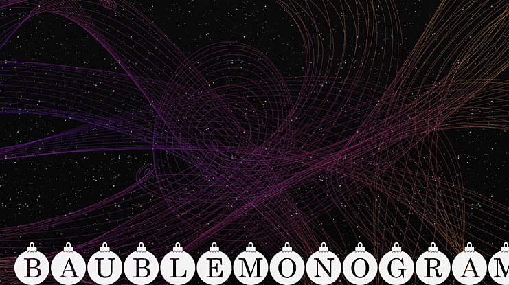 Bauble_Monogram Font