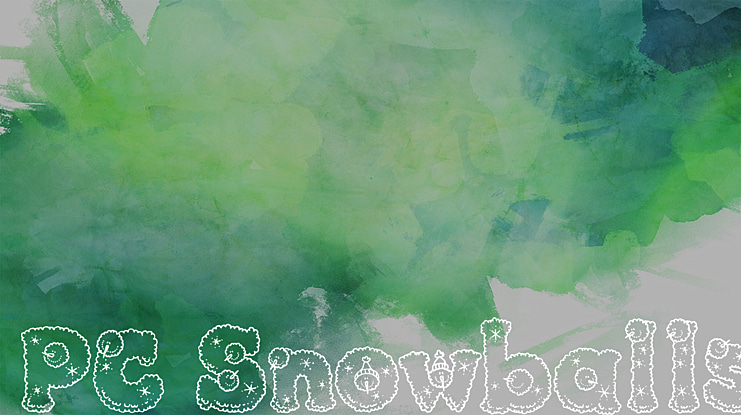 PC Snowballs Font