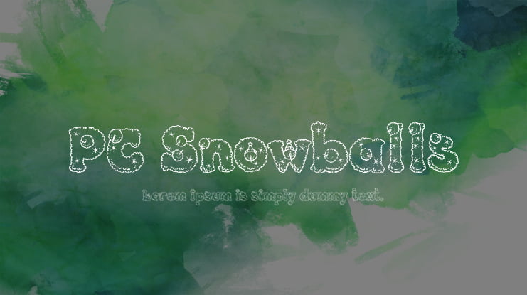 PC Snowballs Font