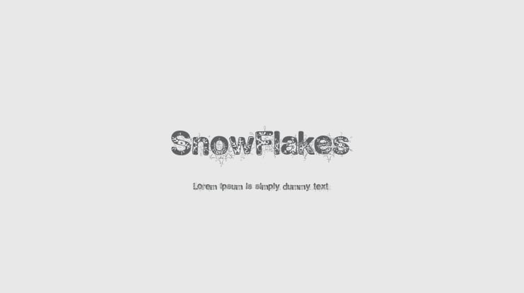 SnowFlakes Font