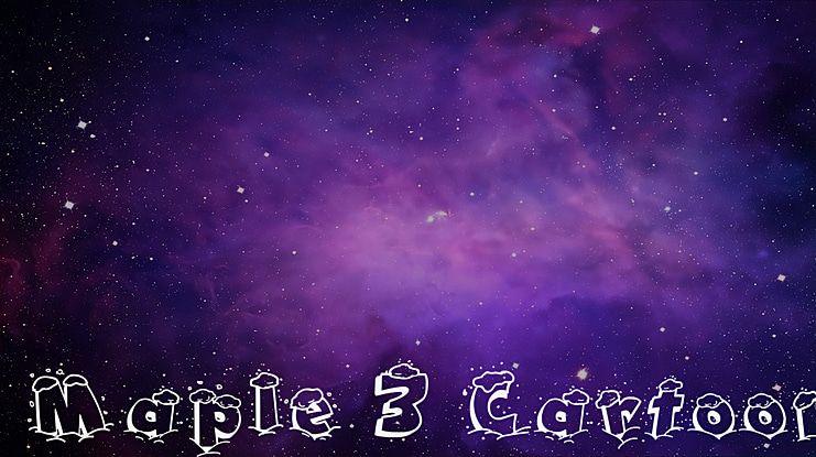 Maple 3 Cartoon Font