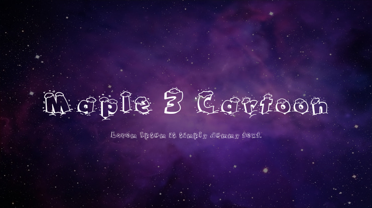 Maple 3 Cartoon Font