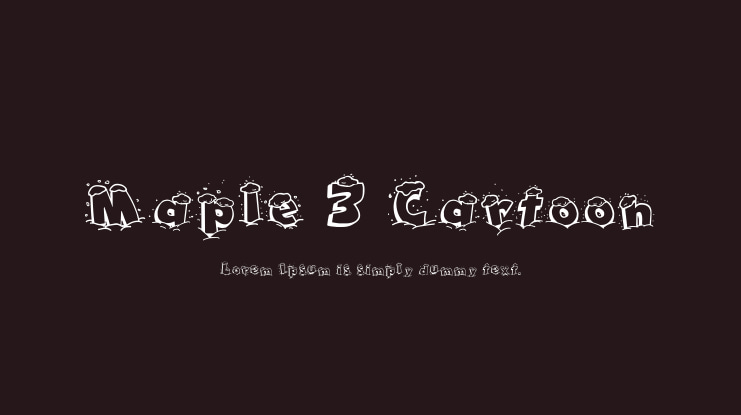 Maple 3 Cartoon Font