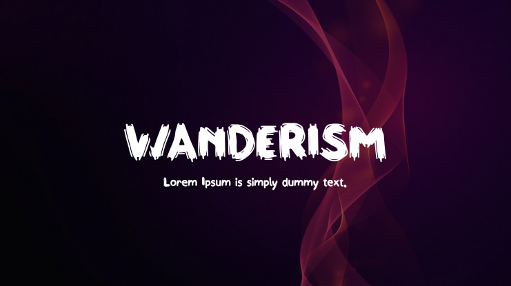 WANDERISM Font
