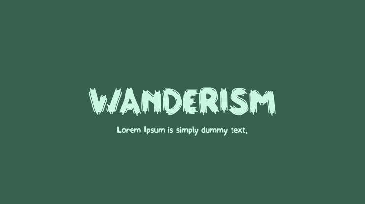 WANDERISM Font