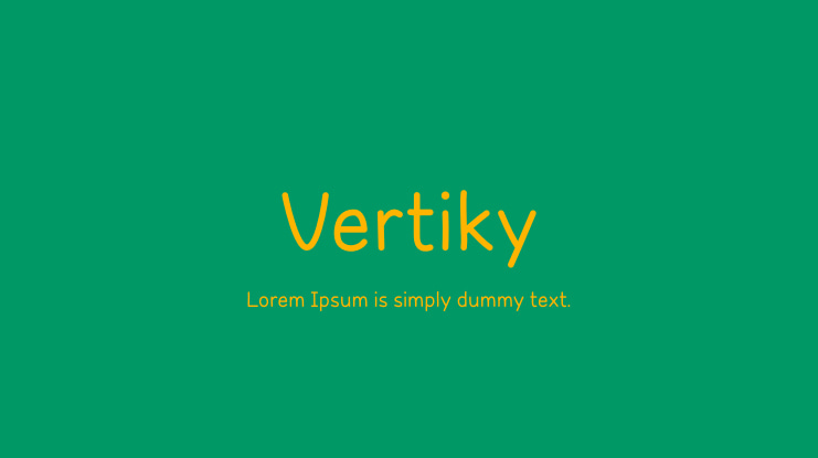 Vertiky Font