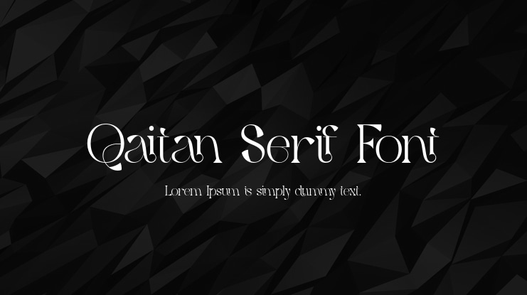 Qaitan Serif Font