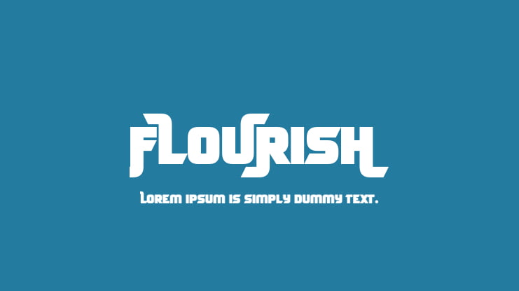 FLOURISH Font Family
