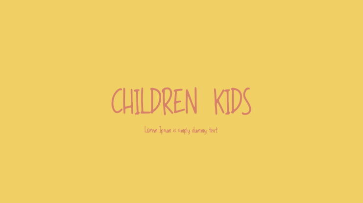 CHILDREN  KIDS Font