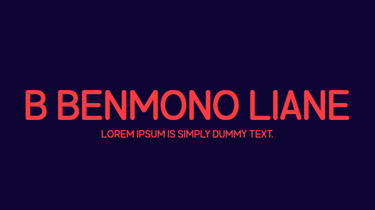 b Benmono Liane Font
