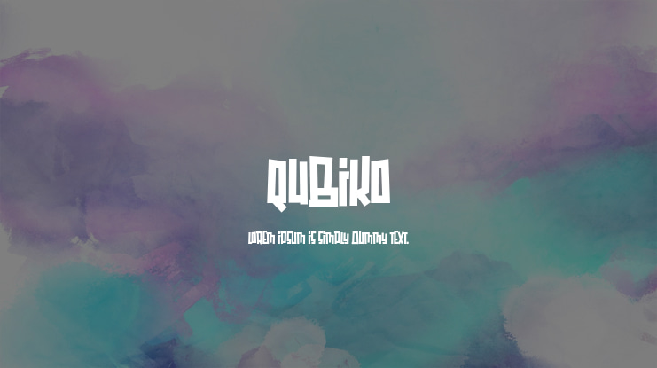 Qubiko Font
