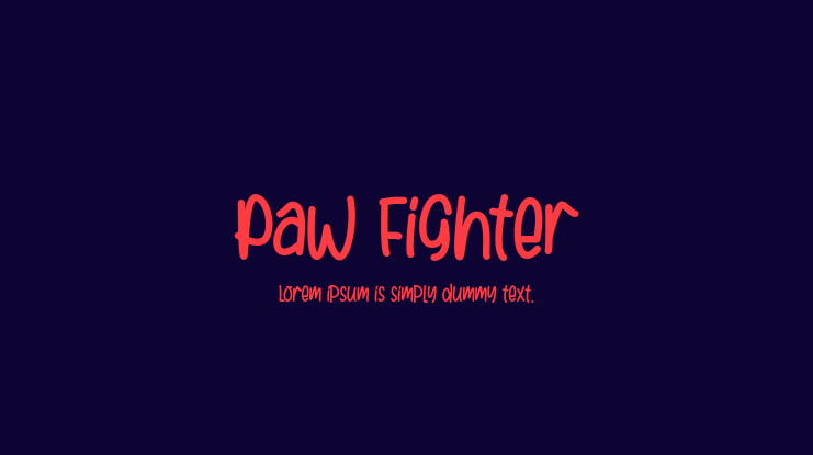 Paw Fighter Font