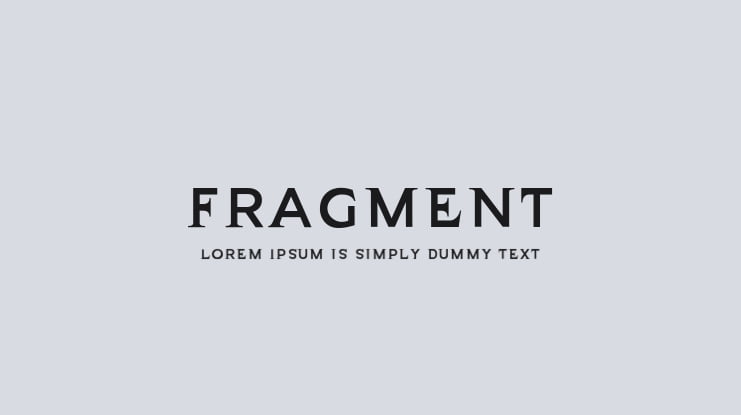 fragment Font