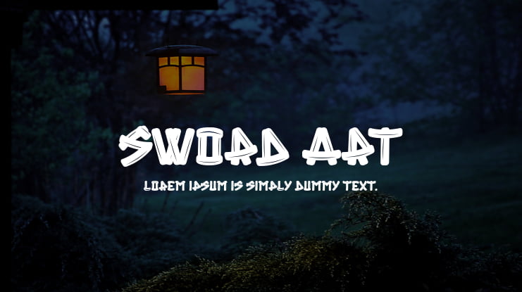 Sword Art Font