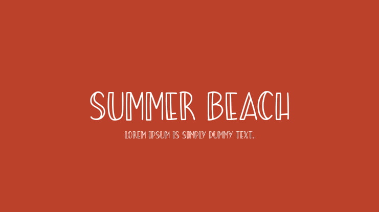 Summer Beach Font