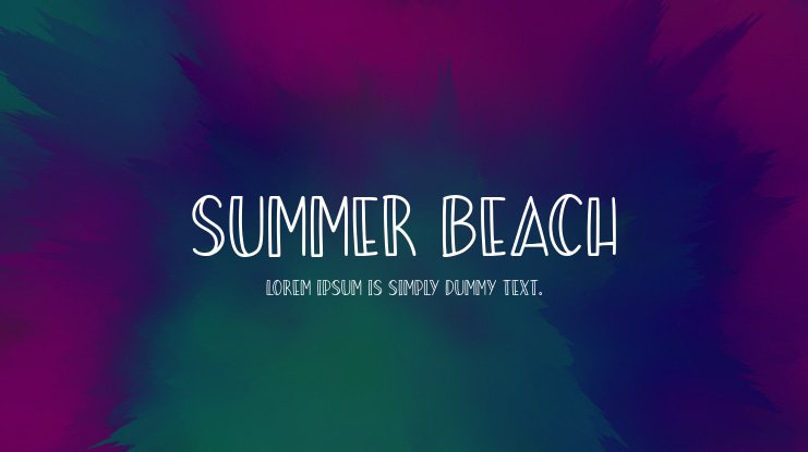 Summer Beach Font