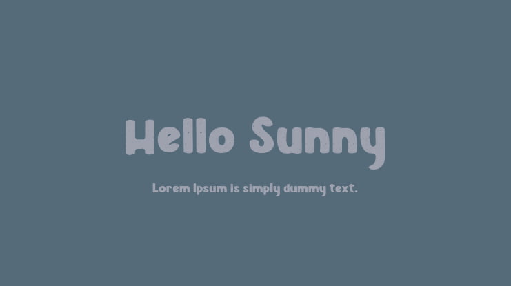 Hello Sunny Font