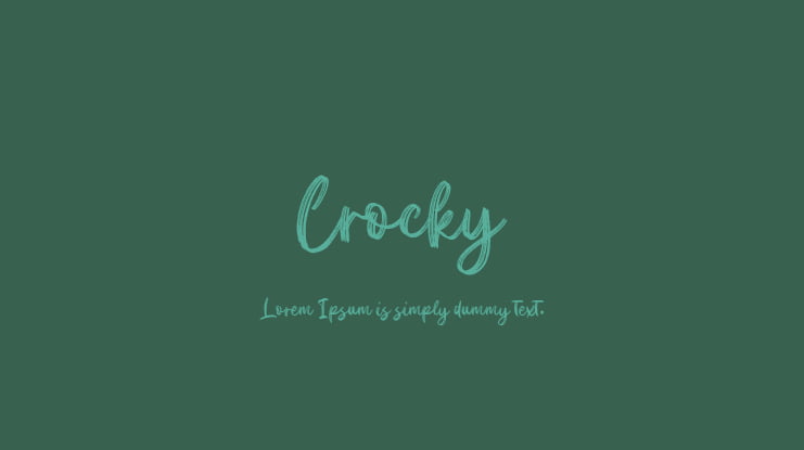 Crocky Font