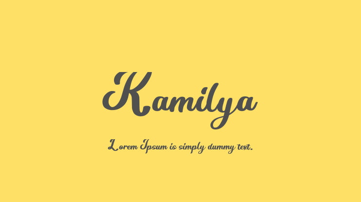Kamilya Font