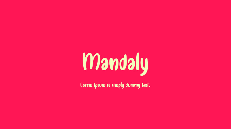 Mandaly Font