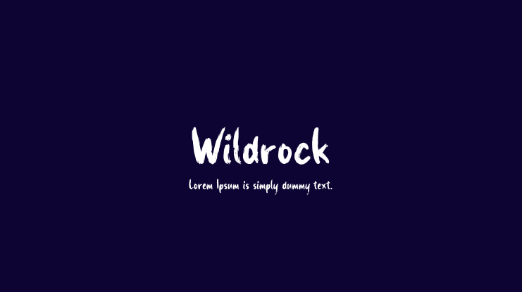 Wildrock Font