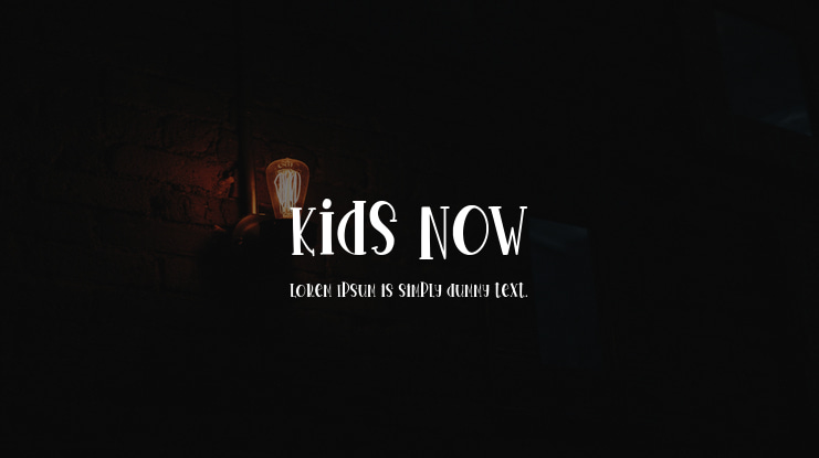 Kids Now Font