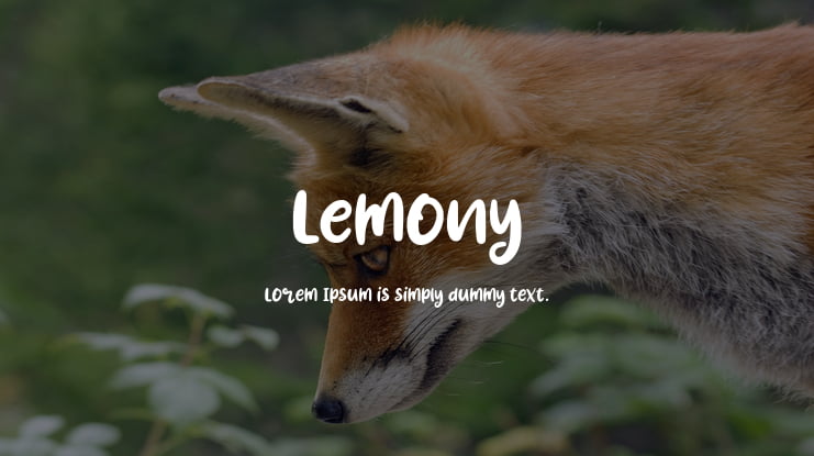 Lemony Font