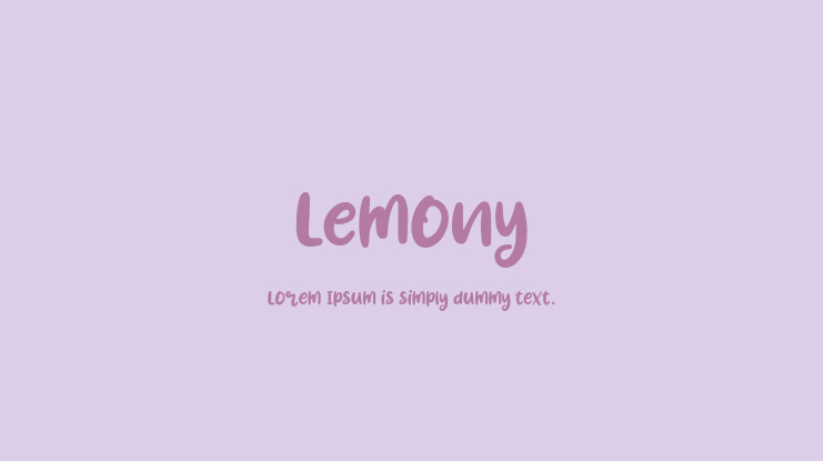 Lemony Font