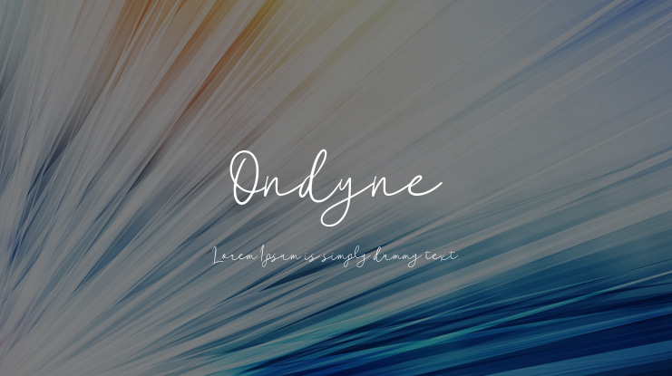 Ondyne Font