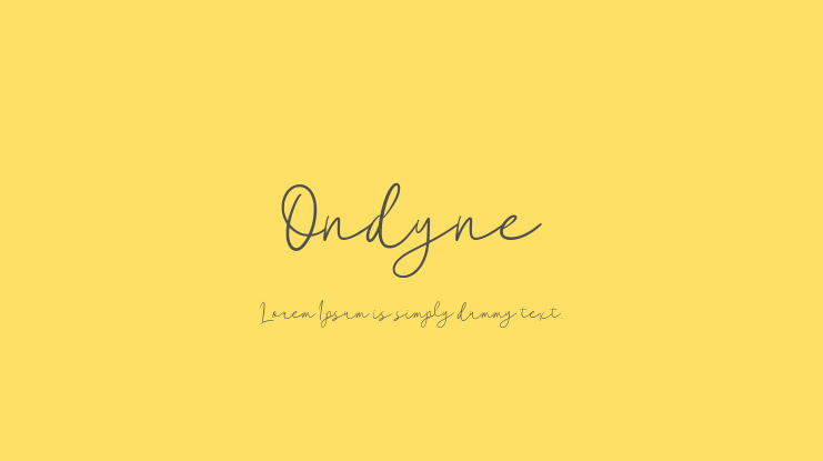 Ondyne Font