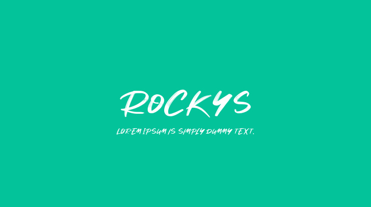 Rockys Font