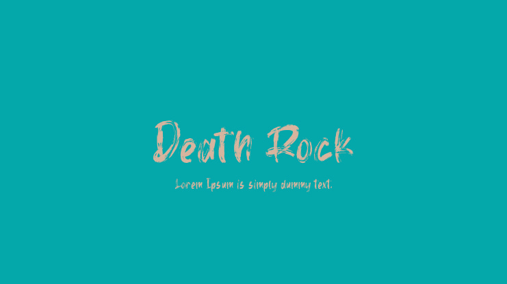 Death Rock Font