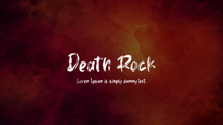 Death Rock Font