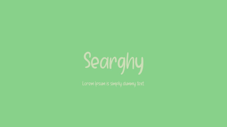 Searghy Font
