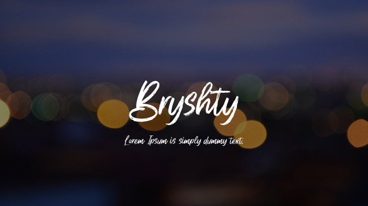 Bryshty Font
