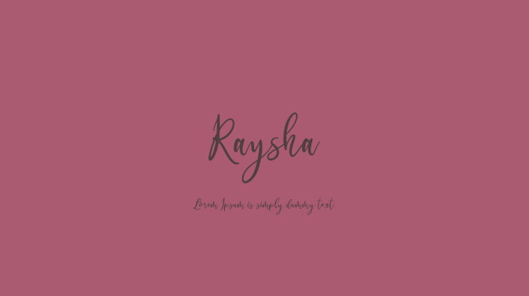 Raysha Font