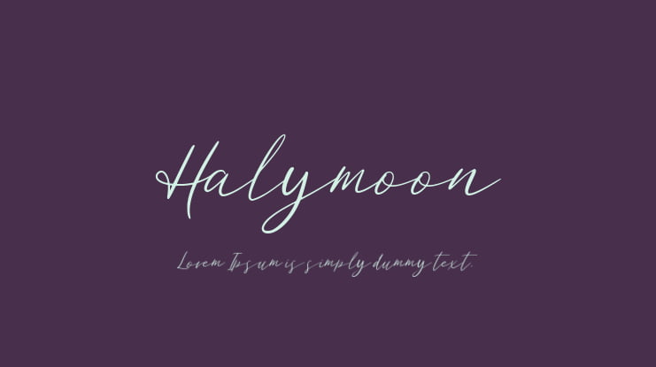 Halymoon Font