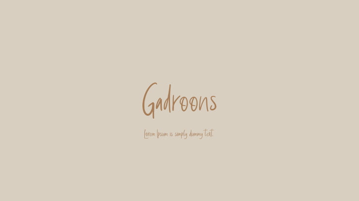 Gadroons Font