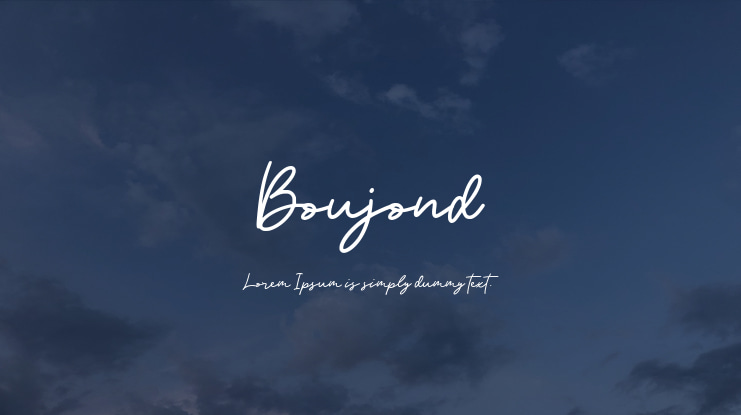 Boujond Font