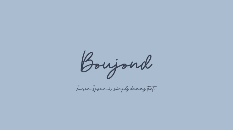Boujond Font