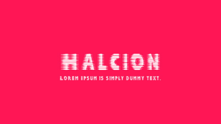 Halcion Font Family