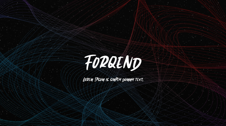 Forqend Font