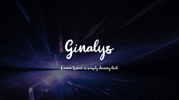 Ginalys Font