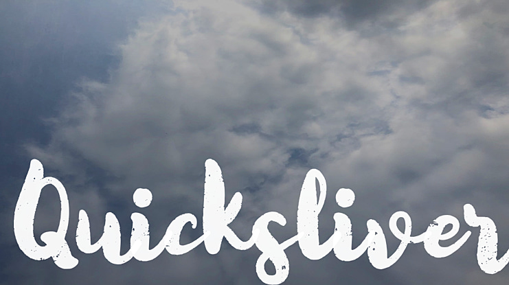 Quicksliver Font