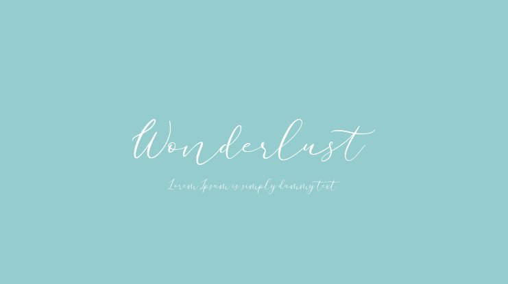 Wonderlust Font