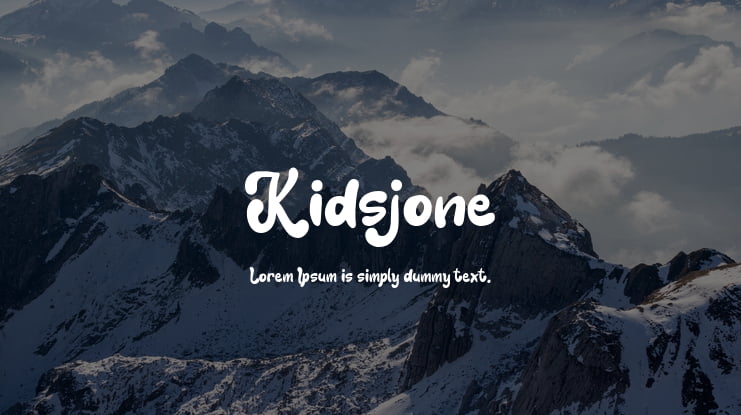 Kidsjone Font