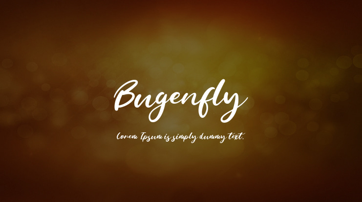 Bugenfly Font
